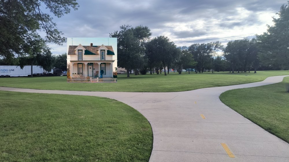 Approximate location of Miss Belle's House in Huffhines Park